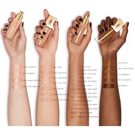 b40 sand ysl foundation|YSL touche eclat shade chart.